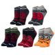 Picture of Naruto Colorblock 5 Pair Ankle Socks
