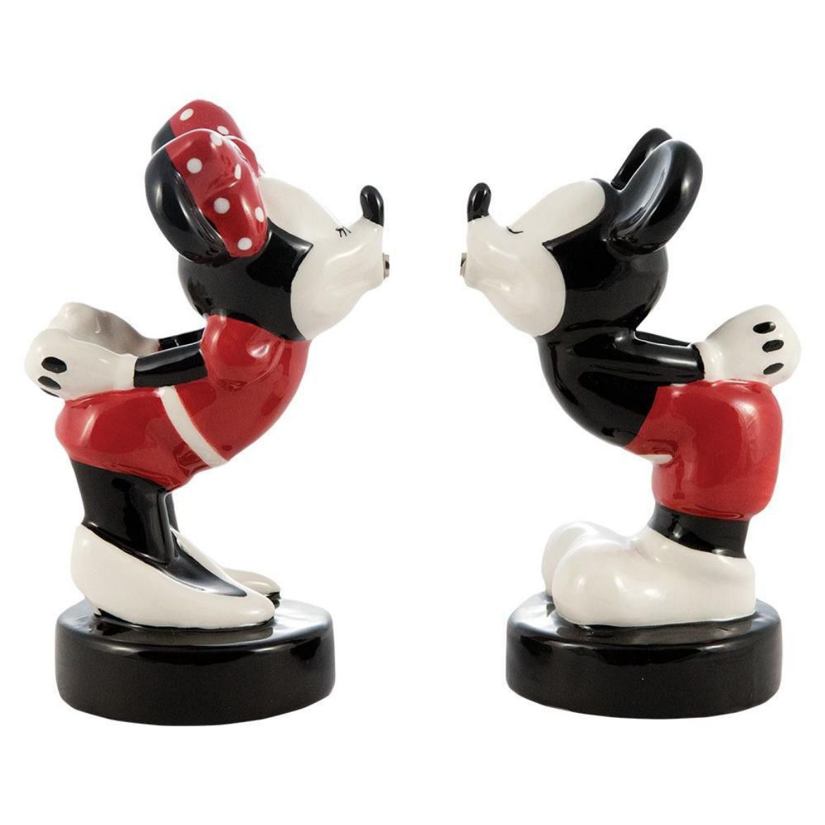 Picture of Disney Mickey & Minnie Kissing Sculpted Ceramic Salt & Pepper Set