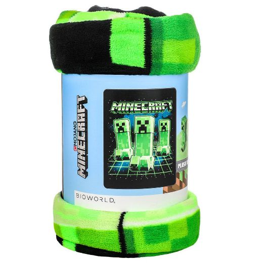 Picture of Minecraft Creeper Fleece Throw Blanket