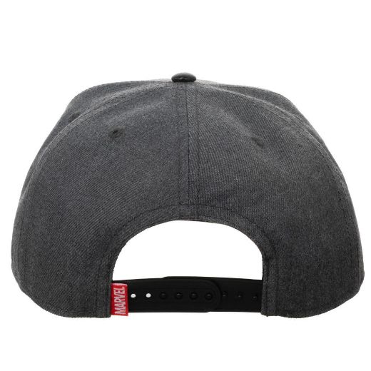 Picture of Marvel Logo Carbon Fiber Flat Bill Snapback