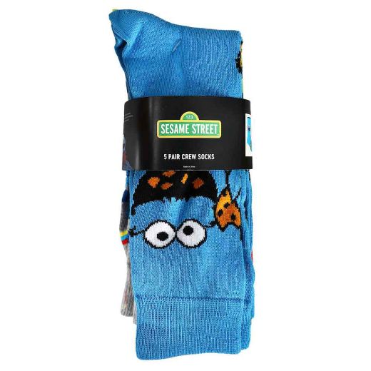 Picture of Sesame Street Characters 5 Pair Crew Socks