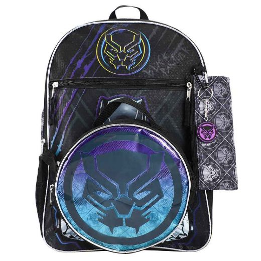 Picture of Marvel Black Panther 5 pc Backpack Set