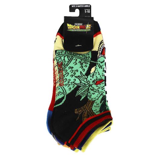 Picture of Dragon Ball Z Characters 5 Pair Ankle Socks