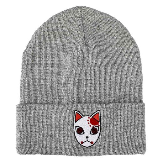 Picture of Demon Slayer Fox Mask Embroidered Cuff Beanie