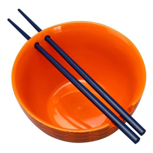 Picture of Naruto Characters 20 oz. Ceramic Ramen Bowl with Chopsticks