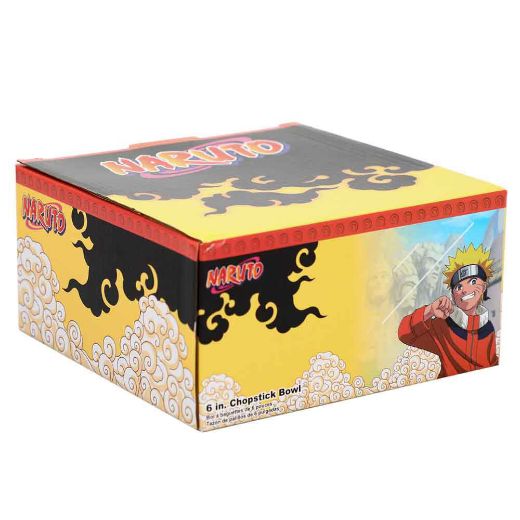 Picture of Naruto Characters 20 oz. Ceramic Ramen Bowl with Chopsticks