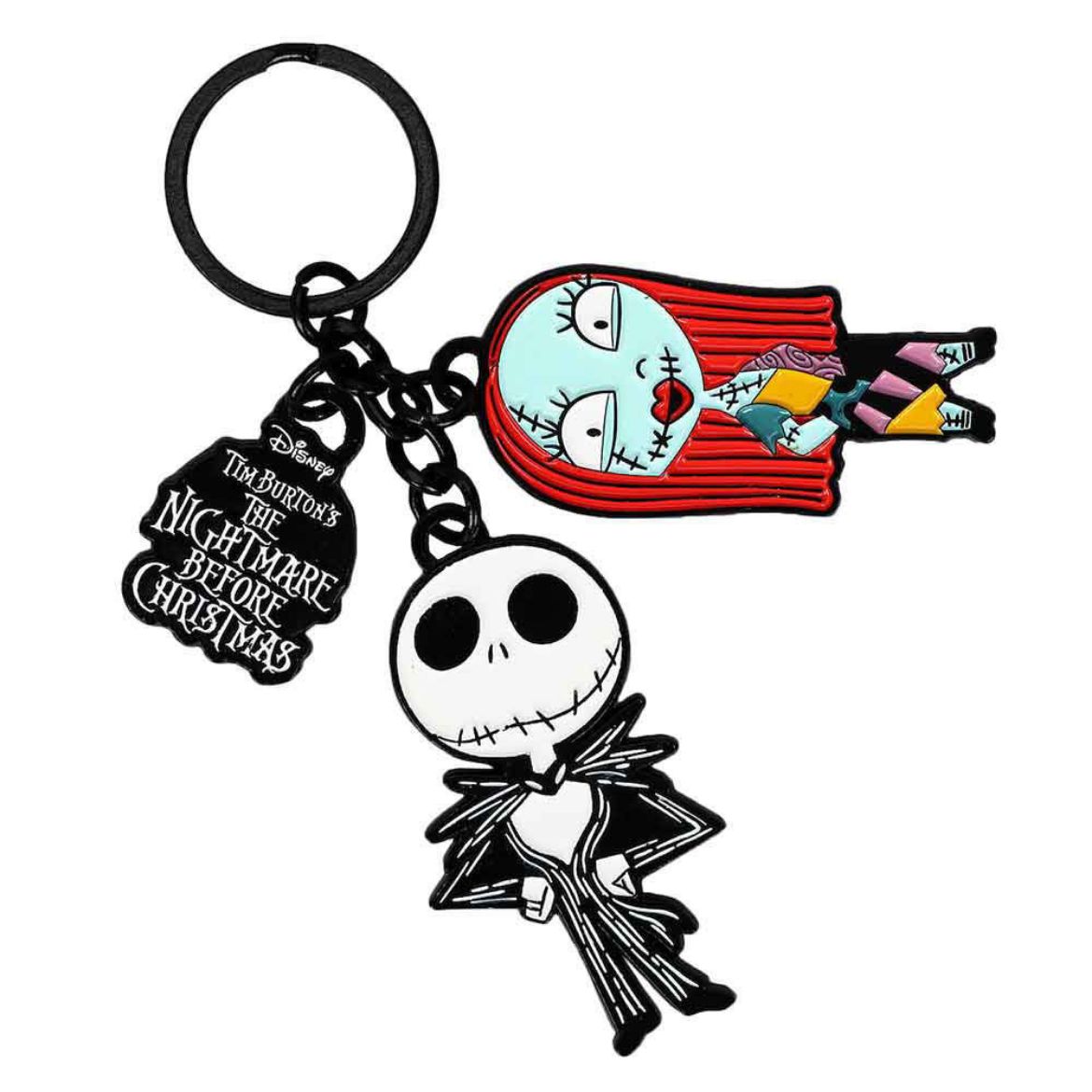 Picture of Nightmare Before Christmas Jack & Sally Multi Charm Keychain