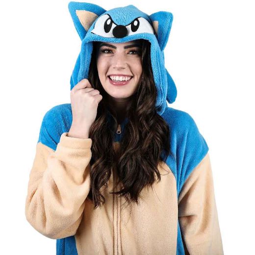 Picture of Sonic the Hedgehog Cosplay Union Suit