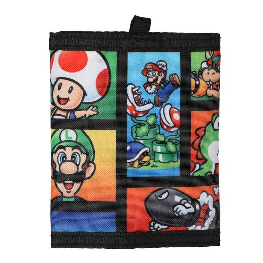 Picture of Super Mario Bros Flat Bill Snapback & Bi-fold Wallet Combo
