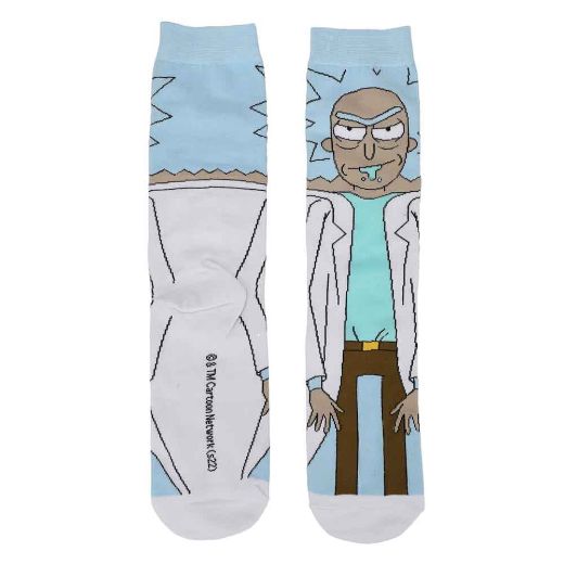 Picture of Rick & Morty Animigos 360 Character 3 Pair Crew Socks