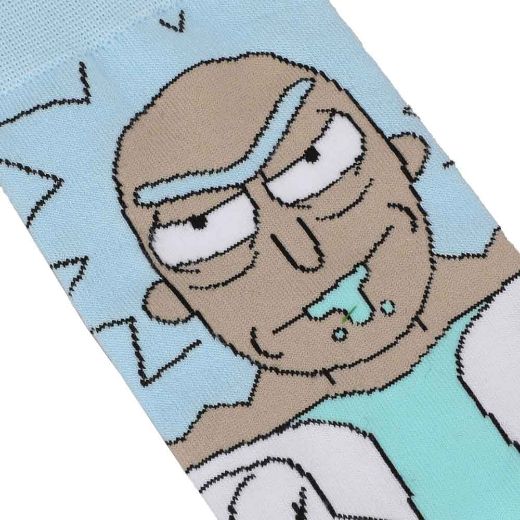 Picture of Rick & Morty Animigos 360 Character 3 Pair Crew Socks
