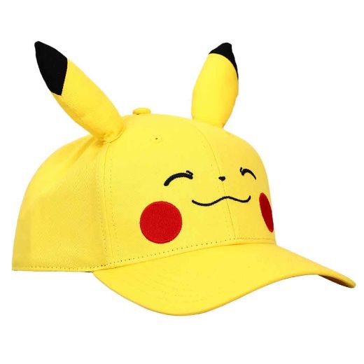 Picture of Pokemon Pikachu 3D Cosplay Pre Curved Bill Snapback