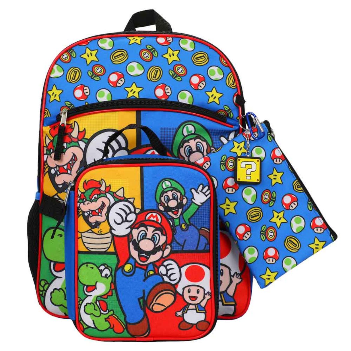 Picture of Super Mario 5 pc Backpack Set