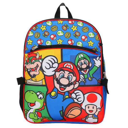 Picture of Super Mario 5 pc Backpack Set