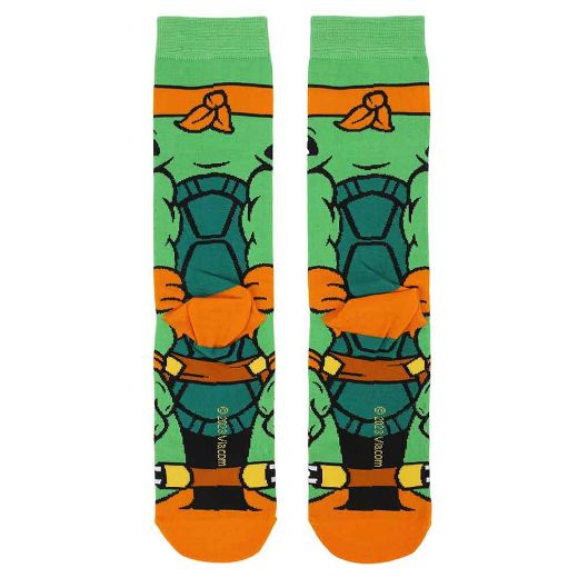 Picture of Teenage Mutant Ninja Turtles Michelangelo Animigos 360 Character Socks