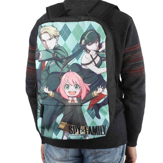 Picture of Spy x Family Argyle Print Laptop Backpack