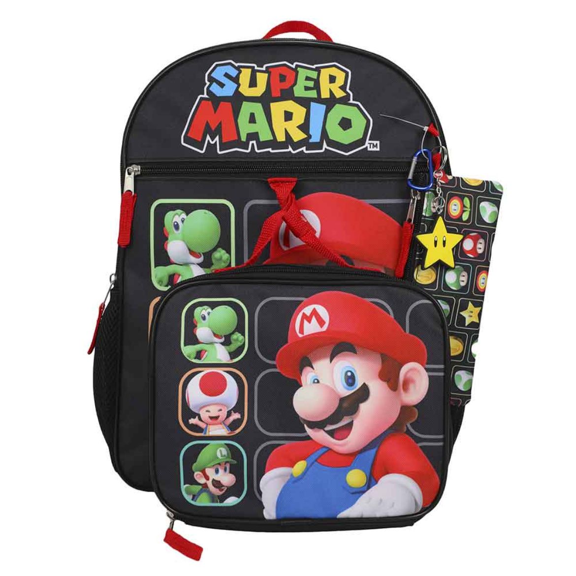 Picture of Super Mario Youth 5 pc Backpack Set