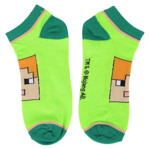 Picture of Minecraft Characters 5 Pair Ankle Socks