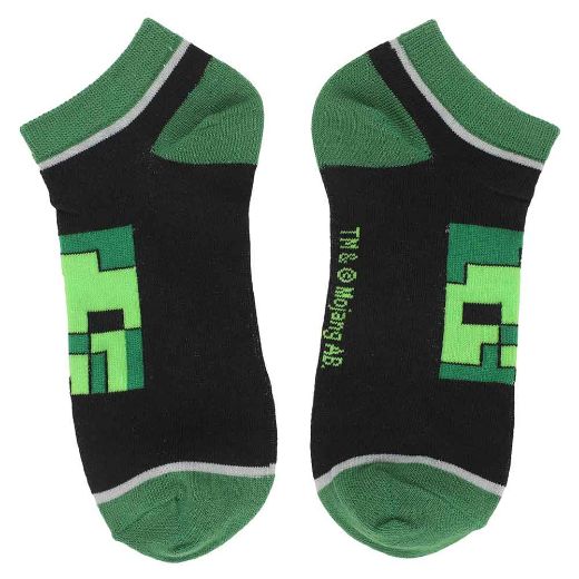 Picture of Minecraft Characters 5 Pair Ankle Socks