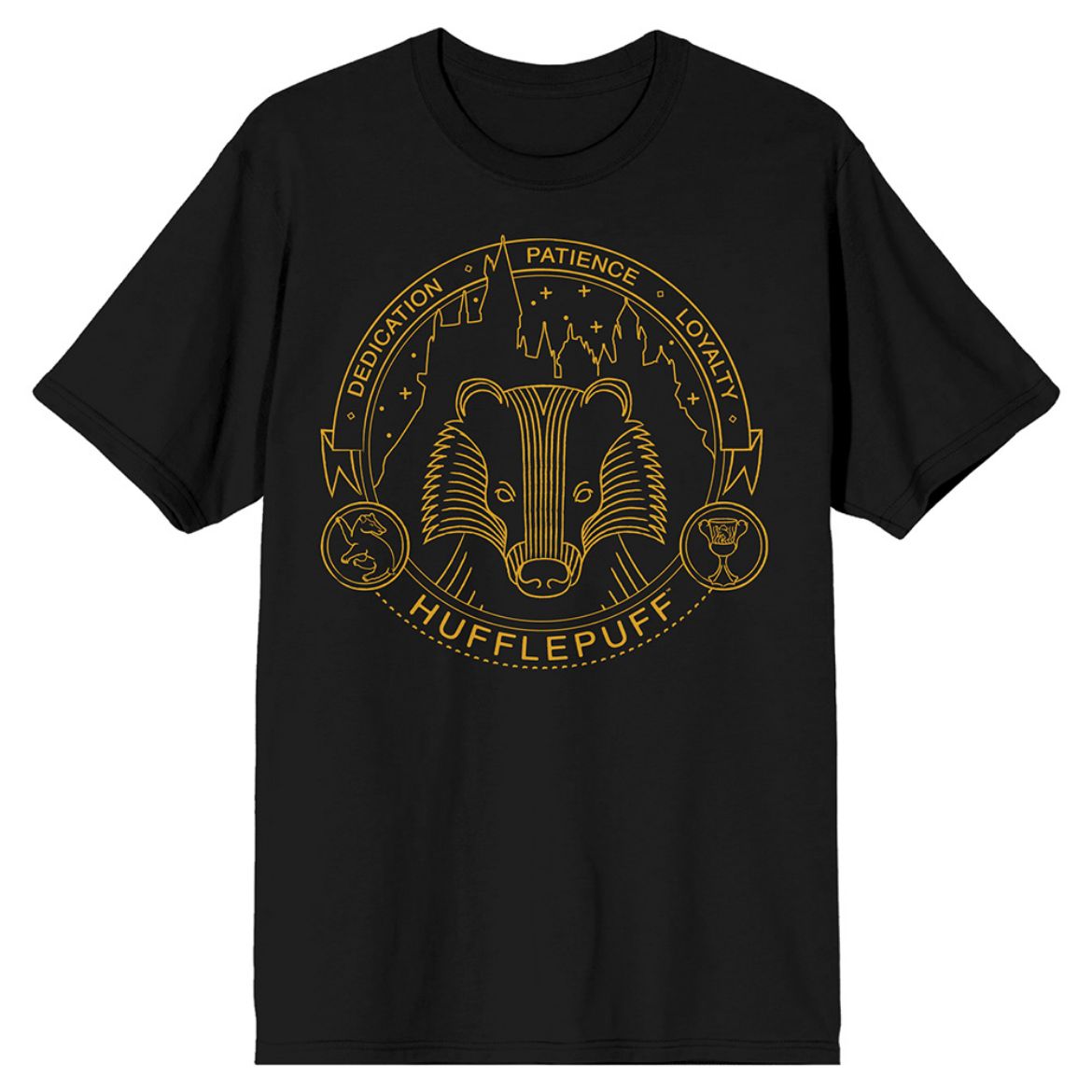 Picture of Harry Potter Hufflepuff Dedication Patience Loyalty Unisex Tee