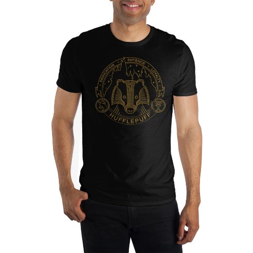 Picture of Harry Potter Hufflepuff Dedication Patience Loyalty Unisex Tee