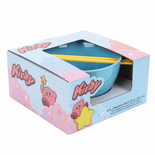 Picture of Kirby 20 oz. Ceramic Ramen Bowl with Chopsticks