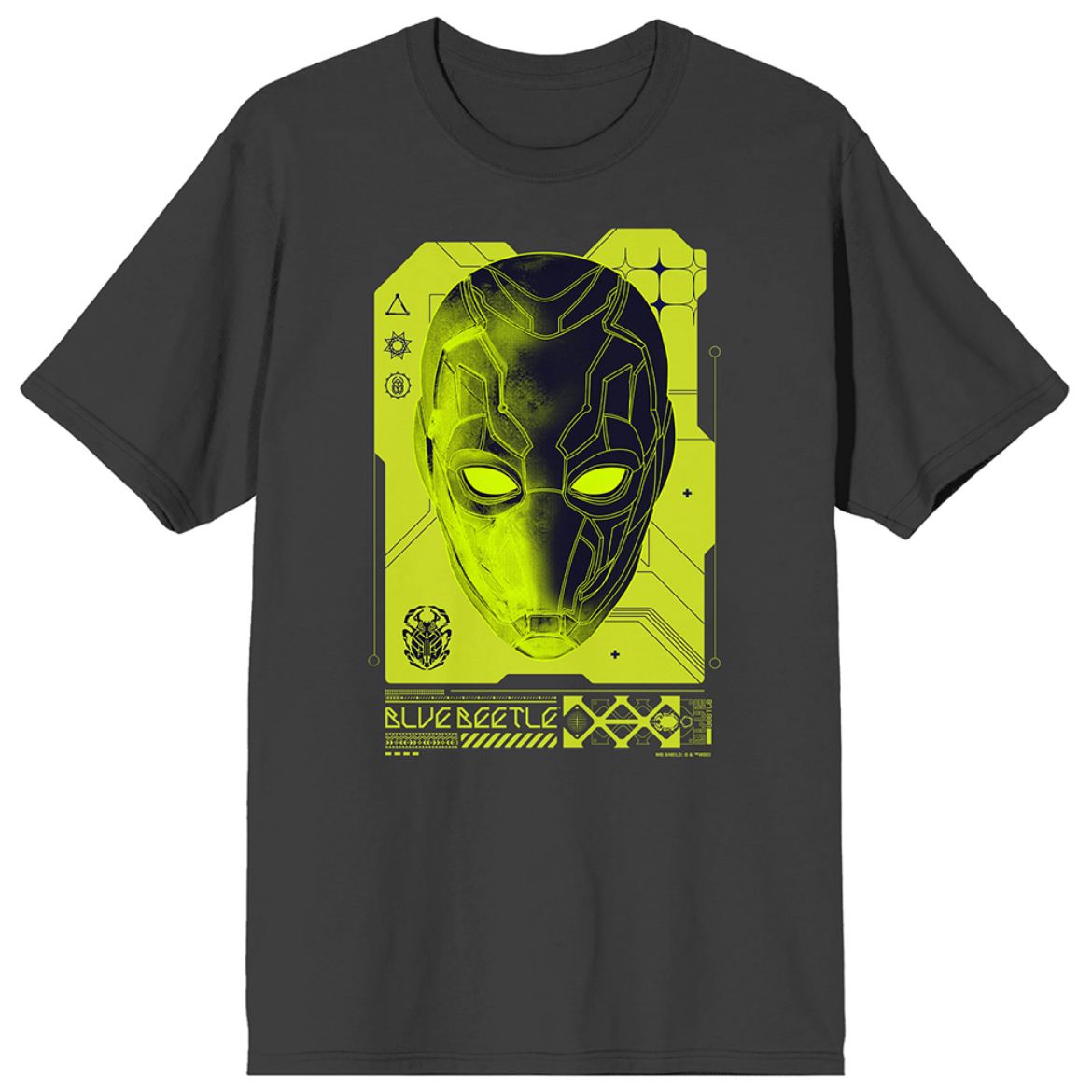 Picture of DC Comics Blue Beetle Mask Unisex Tee