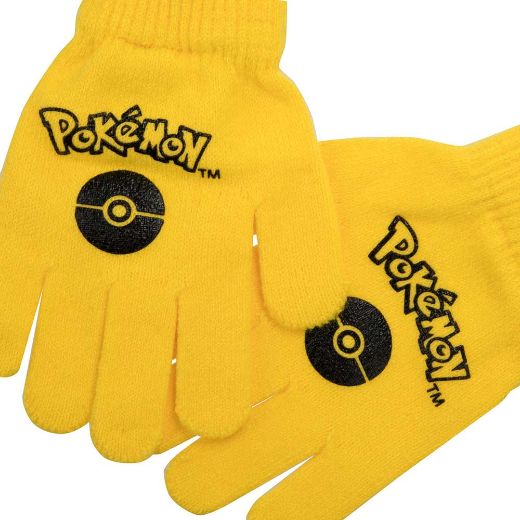 Picture of Pokemon Pikachu Youth Beanie & Gloves Combo