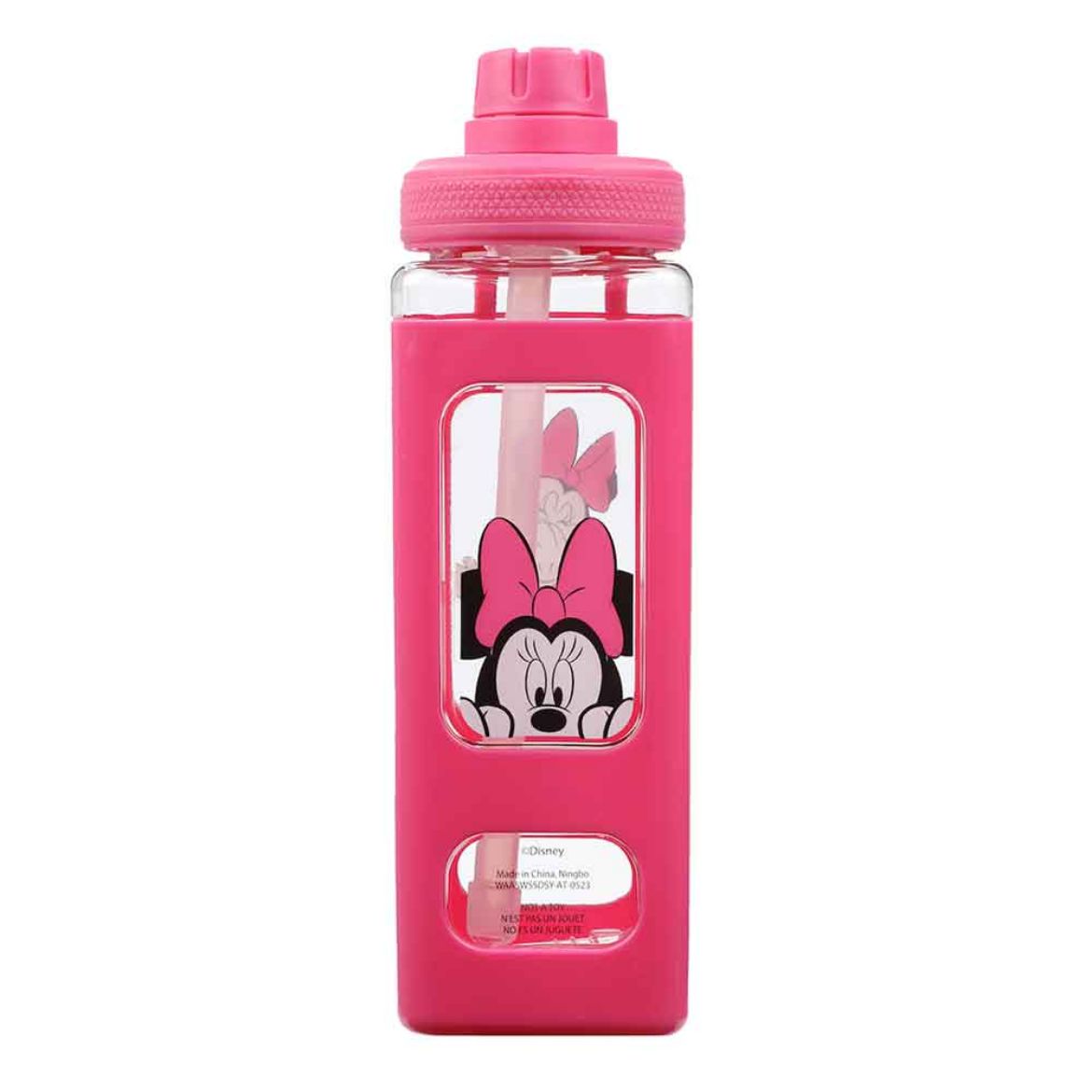 Picture of Disney Minnie Mouse 24 oz. Square Plastic Water Bottle
