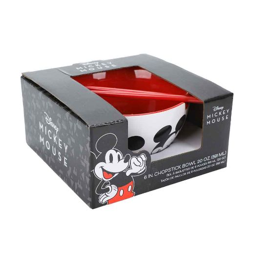 Picture of Disney Mickey Mouse 20 oz. Ceramic Ramen Bowl with Chopsticks