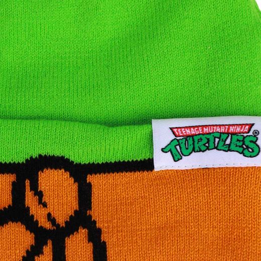 Picture of Teenage Mutant Ninja Turtles Michelangelo Cosplay Roll Down Beanie
