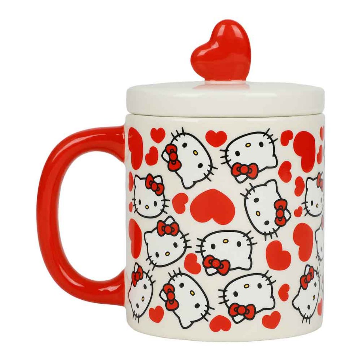 Picture of Hello Kitty Loves 16 oz. Lidded Ceramic Mug 