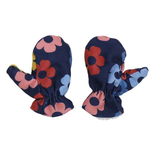 Picture of Little Me Flower Pilot Beanie & Mitten Combo