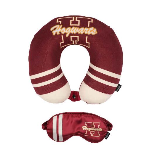 Picture of Harry Potter Neck Pillow, Throw and Eye Mask Travel Set
