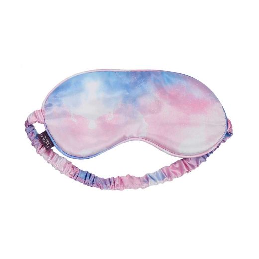 Picture of Bioworld Tie Dye Satin Neck Pillow & Eye Mask Travel Set