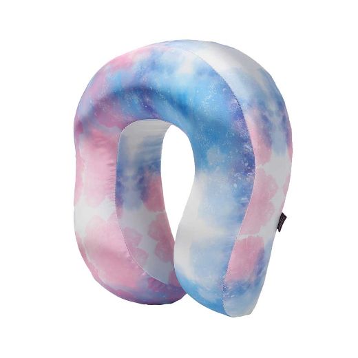 Picture of Bioworld Tie Dye Satin Neck Pillow & Eye Mask Travel Set