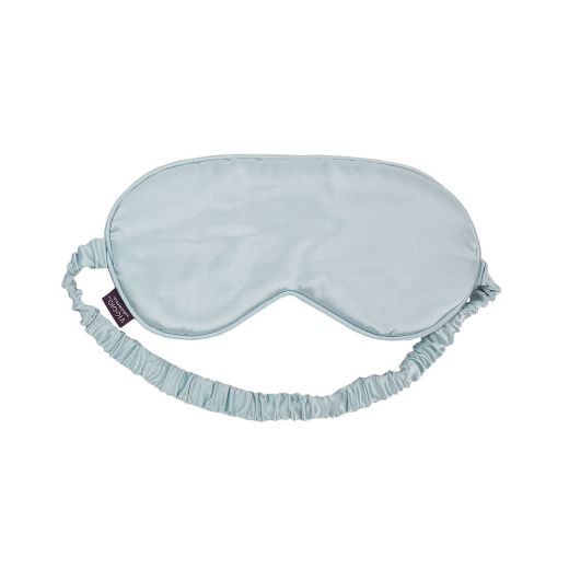 Picture of Bioworld Ice Blue Satin Neck Pillow & Eye Mask Travel Set