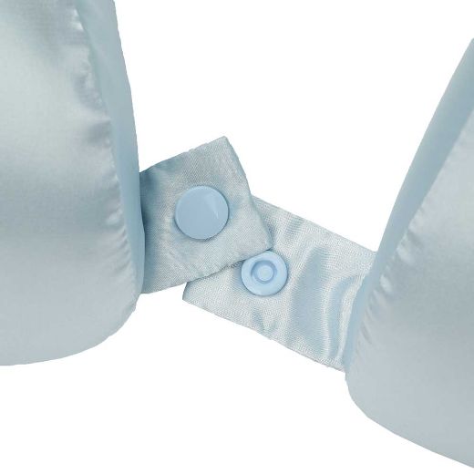 Picture of Bioworld Ice Blue Satin Neck Pillow & Eye Mask Travel Set