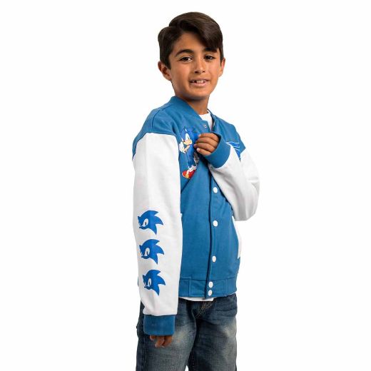 Picture of Sonic the Hedgehog Youth Fleece Varsity Jacket 