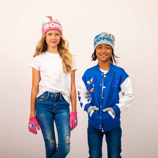 Picture of Sonic the Hedgehog Youth Fleece Varsity Jacket 