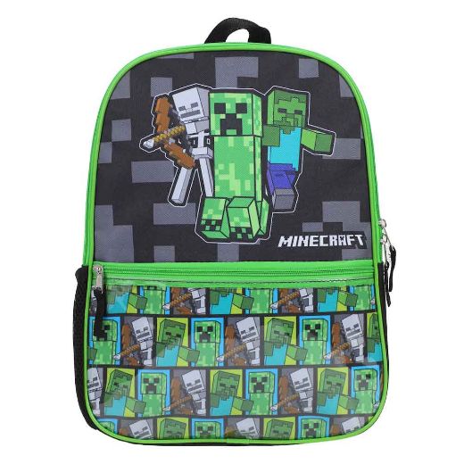 Picture of Minecraft Character 5 pc Youth Backpack Set