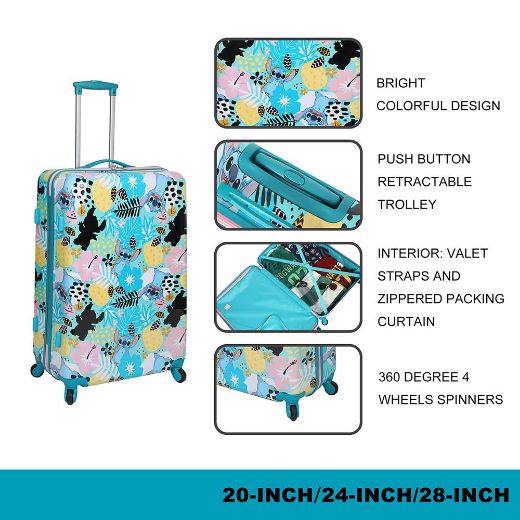 Picture of Disney Stitch AOP 20 in. Rolling Luggage