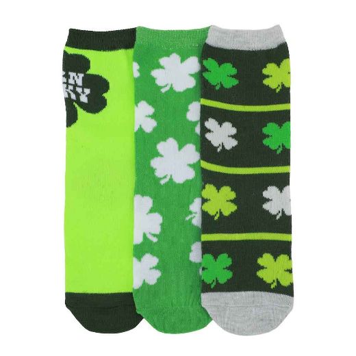 Picture of St. Patrick's Born Lucky 3 Pair Youth Crew Socks & Travel Cup Set