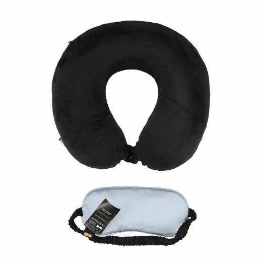Picture of Naruto Neck Pillow, Throw and Eye Mask Travel Set