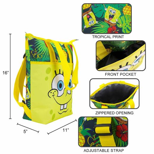 Picture of SpongeBob SquarePants Tropical Insulated Cooler Travel Tote