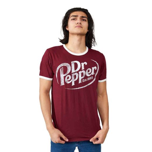 Picture of Dr. Pepper Vintage Ringer Unisex Pre-pack Tee