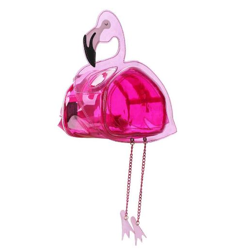 Picture of Flamingo Shaped Clear Mini Backpack