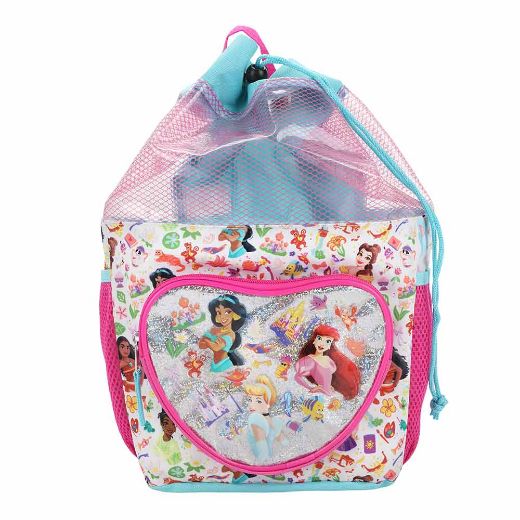 Picture of Disney Princess 3 pc Youth Drawstring Backpack Set