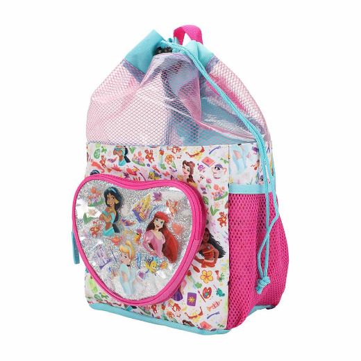 Picture of Disney Princess 3 pc Youth Drawstring Backpack Set