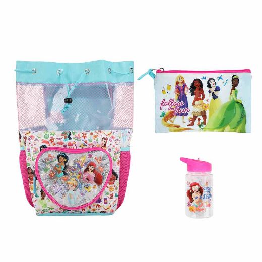 Picture of Disney Princess 3 pc Youth Drawstring Backpack Set